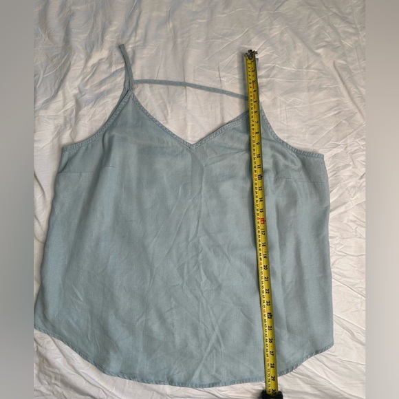 Loft Plus Lyocell Cami Tank Top Blue Size 20W | Soft Lightweight Chambray Look - Picture 9 of 9